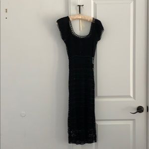 Chetta B Black Knit Dress. Size M.